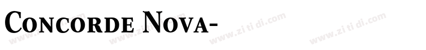 Concorde Nova字体转换